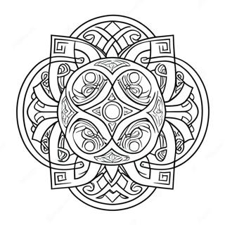 Celtic Knot Coloring Page 8647-7081