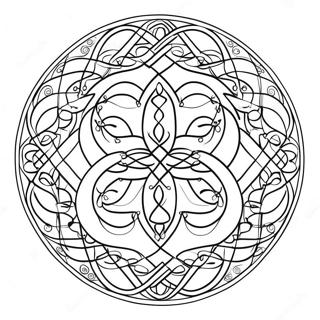 Celtic Knot Coloring Page 8647-7082