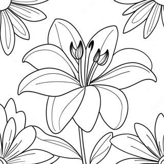 Lily Flower Coloring Page 8656-7088