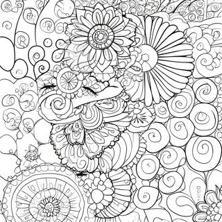 Dot Arts Coloring Pages