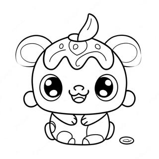 Cute Num Noms With Big Eyes Coloring Page 8687-7114