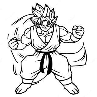 Gogeta Coloring Pages