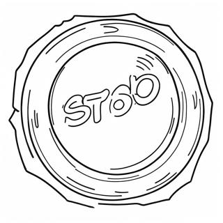 Stop Sign Coloring Page 8706-7127