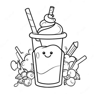 Milkshake Coloring Pages