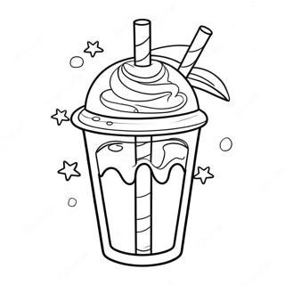 Milkshake Coloring Page 8726-7146