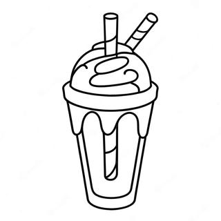 Milkshake Coloring Page 8726-7148