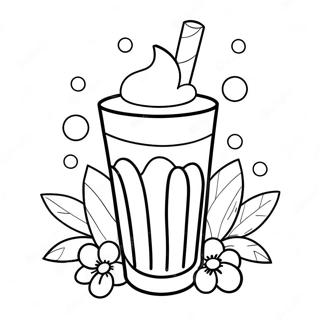 Milkshake Coloring Pages