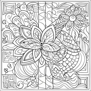 Mosaic Coloring Page For Kids 8736-7151