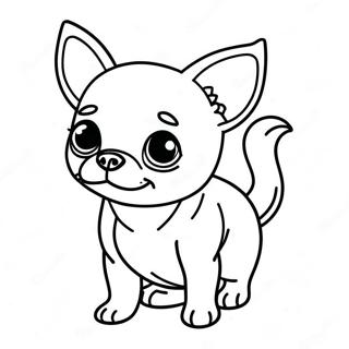 Chihuahua Coloring Page 8746-7158