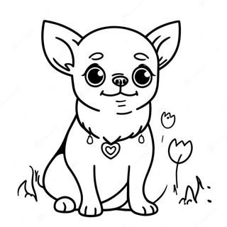 Chihuahua Coloring Page 8746-7159