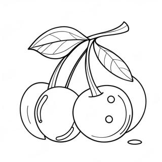 Cherries Coloring Page 8766-7170