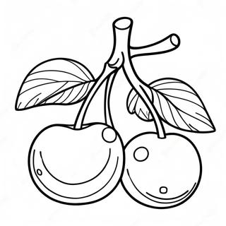 Cherries Coloring Page 8766-7171