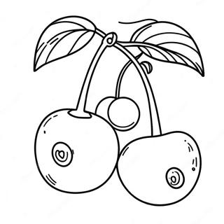 Cherries Coloring Page 8766-7172