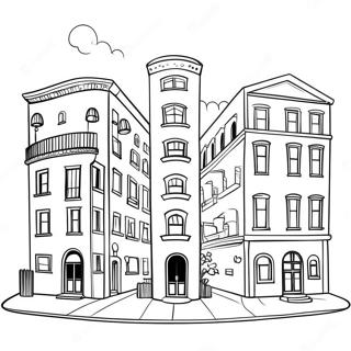 Buildings Coloring Page 8786-7188