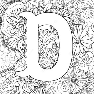 Letter D Coloring Page 881-701