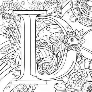 Letter D Coloring Page 881-703