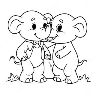 Adventurous Elephant And Piggie Coloring Page 8827-7225