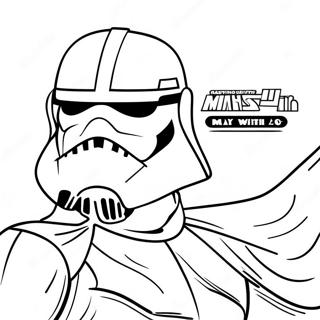 May The 4th Be With You Logo Coloring Page 8846-7233