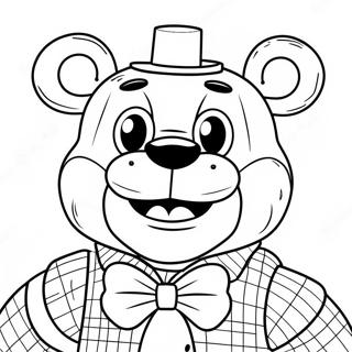 Creepy Freddy Fazbear Coloring Page 8867-7259