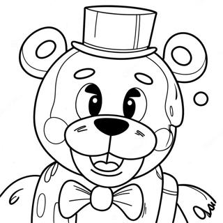 Creepy Freddy Fazbear Coloring Page 8867-7260