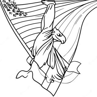 Flag Day Coloring Page 8876-7262