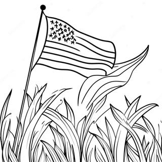 Flag Day Coloring Page 8876-7264