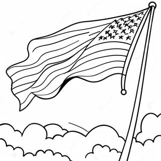 Colorful Flag Day Celebration Coloring Page 8877-7266