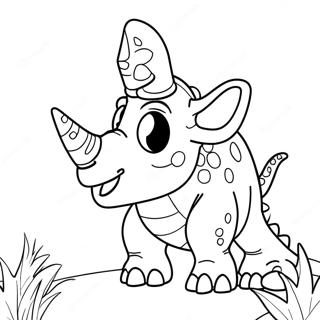 Triceratops Coloring Pages