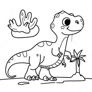 Dinosaur Sheet Adventures Coloring Pages