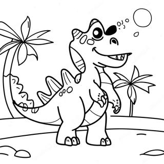 Dinosaur Sheet Adventures Coloring Page 8896-7278