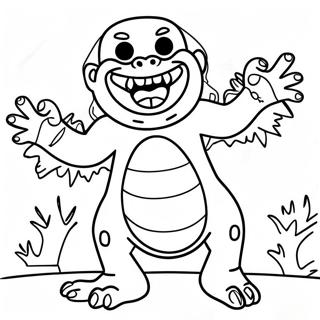 Creepy Goosebumps Monster Coloring Page 8917-7300