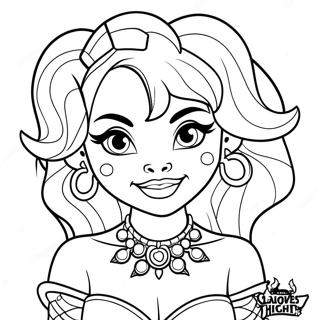 Clawdeen Wolf Monster High Coloring Pages