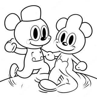 Cuphead And Mugman Adventure Coloring Page 892-715