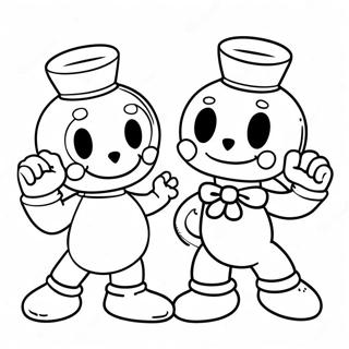 Cuphead And Mugman Adventure Coloring Page 892-716