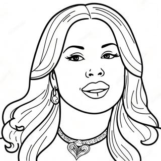 Selena Quintanilla Coloring Page 8936-7310