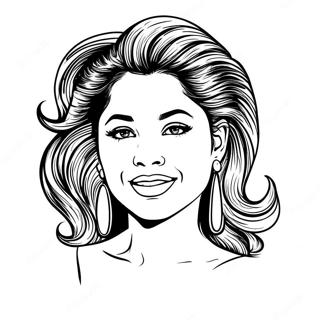 Selena Quintanilla Coloring Page 8936-7311