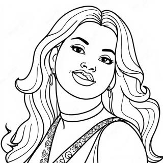 Selena Quintanilla Coloring Page 8936-7312