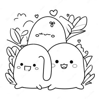 Cute Sumikko Gurashi Characters Coloring Page 8947-7323