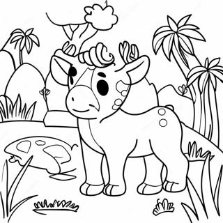 3d Animal Kingdom Coloring Page 8967-7335