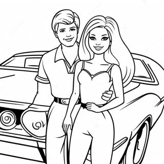 Barbie And Ken Coloring Pages