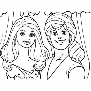 Barbie And Ken Coloring Page 8976-7352