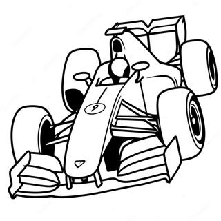 Formula 1 Car Racing Coloring Page 8986-7347