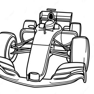 Formula 1 Car Racing Coloring Page 8986-7348