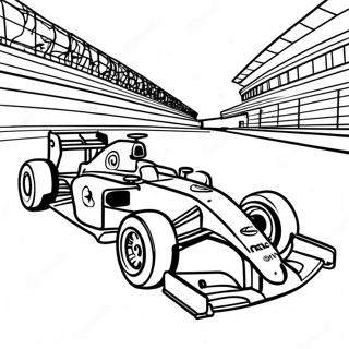 Exciting Formula 1 Race Track Coloring Page 8987-7357