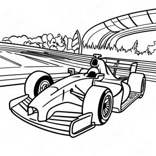 Exciting Formula 1 Race Track Coloring Page 8987-7358