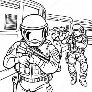 Swat Team Coloring Page 8996-7353