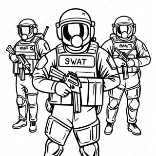 Swat Team Coloring Page 8996-7354