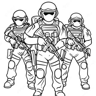 Swat Team Coloring Page 8996-7356