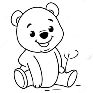 Baby Winnie The Pooh Coloring Page 9006-7366