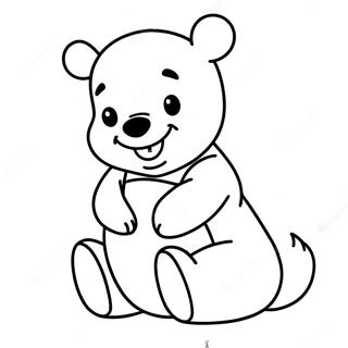 Baby Winnie The Pooh Coloring Page 9006-7367